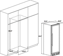 Load image into Gallery viewer, Kalamera 157 Bottle Freestanding Wine Refrigerator: Stainless Steel, triple-layered Tempered Glass Door, Electronic One-Touch Control with LED Display
