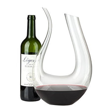 Load image into Gallery viewer, Wine Decanter,Smaier 1.5L U Shape Classic Wine Aerator, Wine Accessories,100% Lead-free Crystal Glass,1500ml
