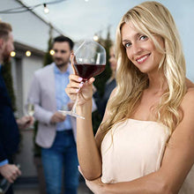 Load image into Gallery viewer, devaso Wine glasses|Large Wide Angled Rim|Set of 2 with EXTRA Glass|Lead Free Premium Crystal|19 Oz|Modern and Unique Gift for Wine Lovers