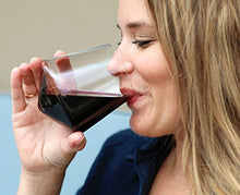 Load image into Gallery viewer, Hand Blown Stemless Wine Glasses, Set of 2 - Naturally Aerating, Elegant Wine Glassware for Cabernet, Pinot Noir, Merlot, and Blends - CulinexCo.com Spinning Wine Tumblers for Him and Her, 12 Oz.