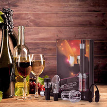 Load image into Gallery viewer, Wine Bottle Opener Air Pressure Wine Cork Remover Pump Wine Opener Wine Pump Wine Accessory Tool Handheld Wine Bottle Opener with Wine Pourer,Foil Cutter and Vacuum Stopper(Gift Box)
