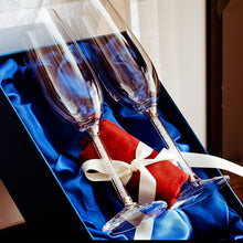 Load image into Gallery viewer, Luxury wine glass Lead free diamond crystal glass goblet beer glass champagne glasses fashion wine rack romantic wedding gifts