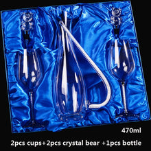 Load image into Gallery viewer, Luxury wine glass Lead free diamond crystal glass goblet beer glass champagne glasses fashion wine rack romantic wedding gifts