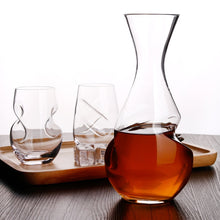Load image into Gallery viewer, Modern Wine Glass Wine & Decanter Set