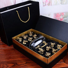 Load image into Gallery viewer, 13pc Crystal Glass Cup Set and Decanter