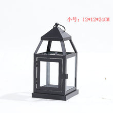 Load image into Gallery viewer, Wrought Iron Glass Retro Candle Holder