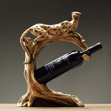 Load image into Gallery viewer, Cheetah Figurine Wine Holder