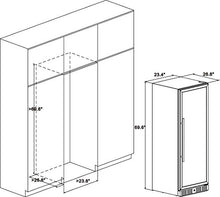 Load image into Gallery viewer, Kalamera 157 Bottle Freestanding Wine Refrigerator: Stainless Steel, triple-layered Tempered Glass Door, Electronic One-Touch Control with LED Display
