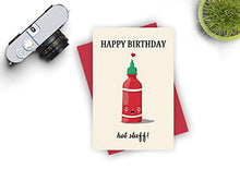 Load image into Gallery viewer, Happy Birthday Hot Stuff Birthday Card | Funny Birthday Card for Him Birthday Greeting Card for Her
