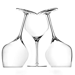 devaso Wine glasses|Large Wide Angled Rim|Set of 2 with EXTRA Glass|Lead Free Premium Crystal|19 Oz|Modern and Unique Gift for Wine Lovers