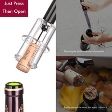 Load image into Gallery viewer, Wine Bottle Opener Air Pressure Wine Cork Remover Pump Wine Opener Wine Pump Wine Accessory Tool Handheld Wine Bottle Opener with Wine Pourer,Foil Cutter and Vacuum Stopper(Gift Box)
