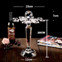 Load image into Gallery viewer, Luxury wine glass Lead free diamond crystal glass goblet beer glass champagne glasses fashion wine rack romantic wedding gifts
