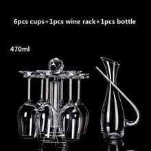 Load image into Gallery viewer, Luxury wine glass Lead free diamond crystal glass goblet beer glass champagne glasses fashion wine rack romantic wedding gifts
