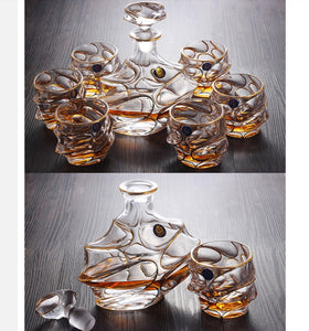 Modern Crystal Wine Glasses & Decanter