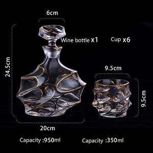 Modern Crystal Wine Glasses & Decanter