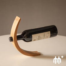 Load image into Gallery viewer, Curved Bamboo Wine Bottle Holder
