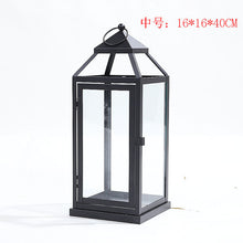 Load image into Gallery viewer, Wrought Iron Glass Retro Candle Holder
