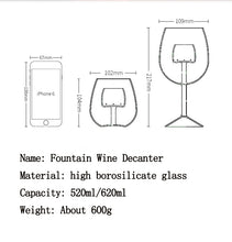 Load image into Gallery viewer, Handmade Crystal Wine Glass Decanter
