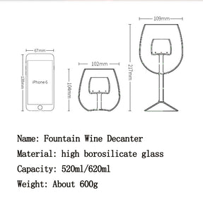 Handmade Crystal Wine Glass Decanter