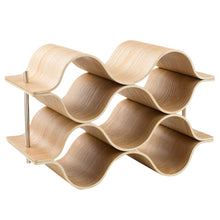 Load image into Gallery viewer, Wooden Wave Wine Rack
