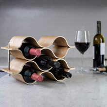 Load image into Gallery viewer, Wooden Wave Wine Rack
