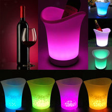 Load image into Gallery viewer, NEW! LED COLOR ICE BUCKET - GLOWING WINE/BEER/BOTTLE COOLER - REMOTE CONTROLLED
