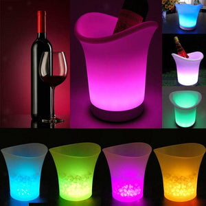 NEW! LED COLOR ICE BUCKET - GLOWING WINE/BEER/BOTTLE COOLER - REMOTE CONTROLLED