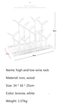 Load image into Gallery viewer, Iron Y-Shape Wine Rack
