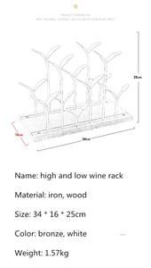 Iron Y-Shape Wine Rack