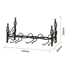 Load image into Gallery viewer, European wrought iron wine glass wine rack home living wine rack restaurant wall upside down wine glass rack WF3141559
