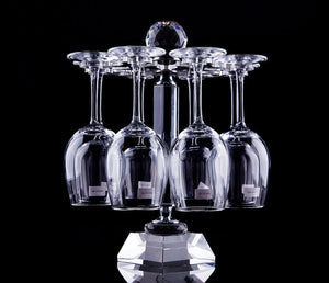 Shipping large crystal goblet of wine rack rack creative European cup frame upside down Wine living room ornaments gifts