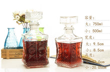 Load image into Gallery viewer, New Engraved Crystal Whisky Bottle Decanter
