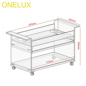 Bar Cart With Wine Bottle Rack