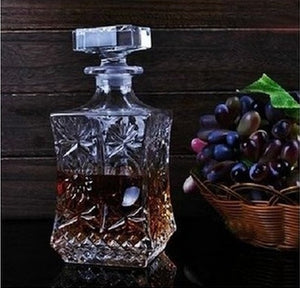 New Engraved Crystal Whisky Bottle Decanter