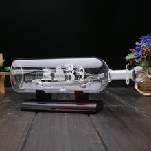 Load image into Gallery viewer, Crystal Sailboat Wine Bottle
